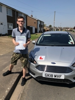Congratulations to Callum on passing your driving test....