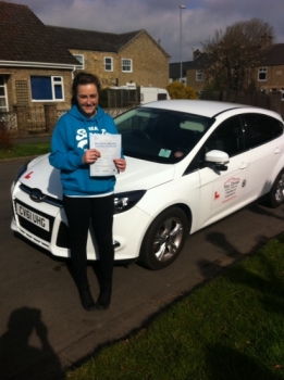Congratulations to Megan from March who passed her test on 14/4/15...