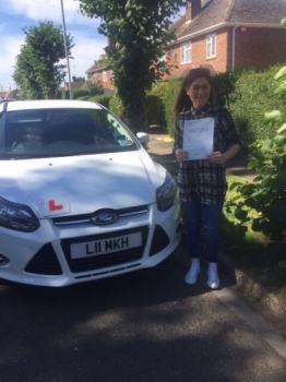 Congratulations to Rhianna from March who passed 23rd August:)...